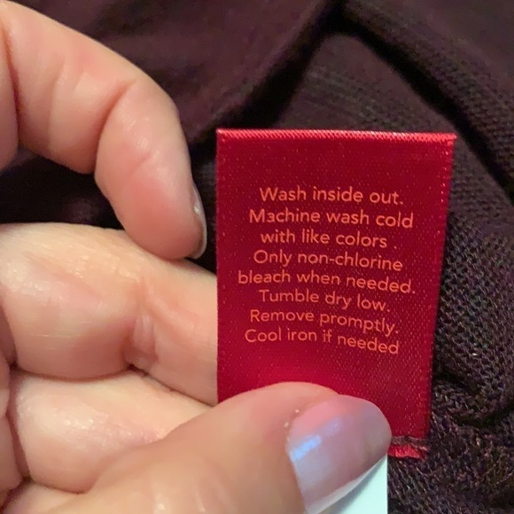 Jennifer Lopez wine color soft tunic jewel sweater - Picture 10 of 12